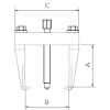 en vente Extracteur Interieur/exterieur 220x145mm 2 Griffes Dt DRAKKAR EQUIPEMENT – 09158 5